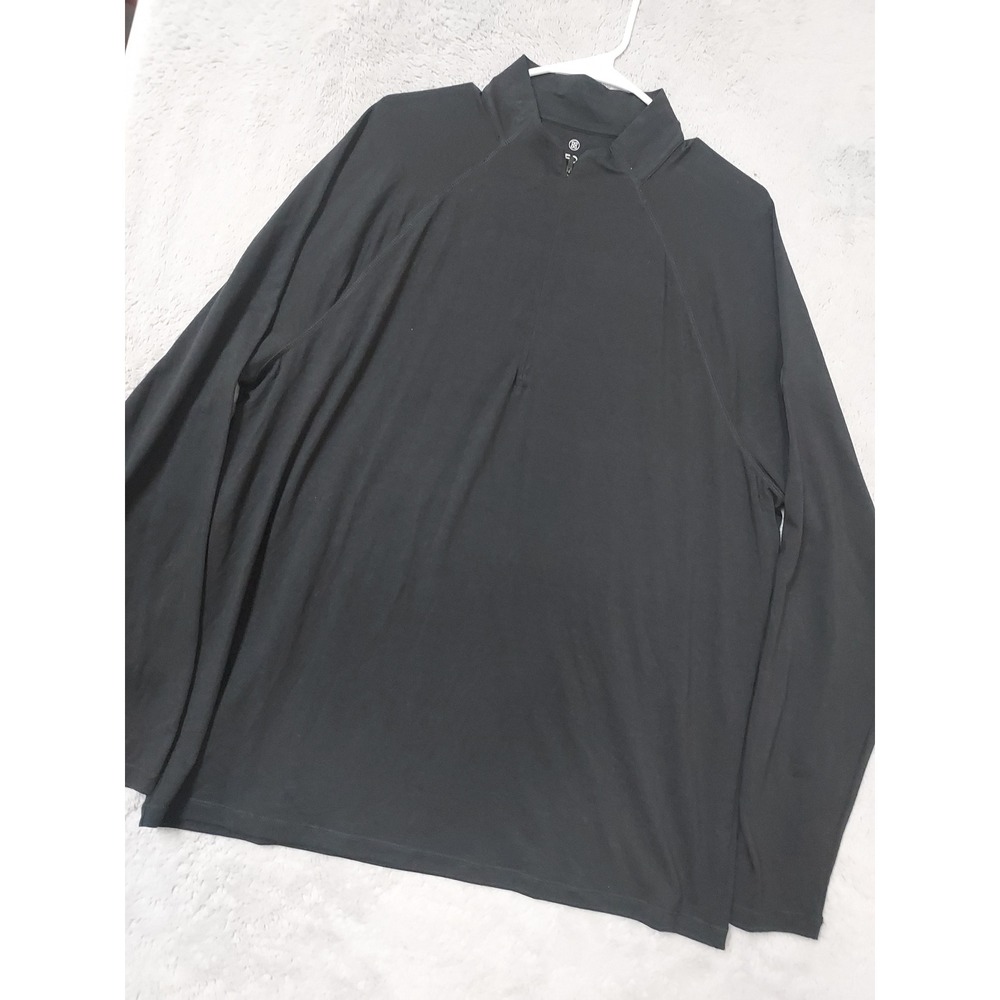 G Fore Pullover Mens XL Golf Quarter Zip Lightweight Performance Black Stretch